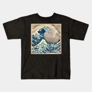 Katsushika's The Great Wave off Kanagawa Reimagined Kids T-Shirt